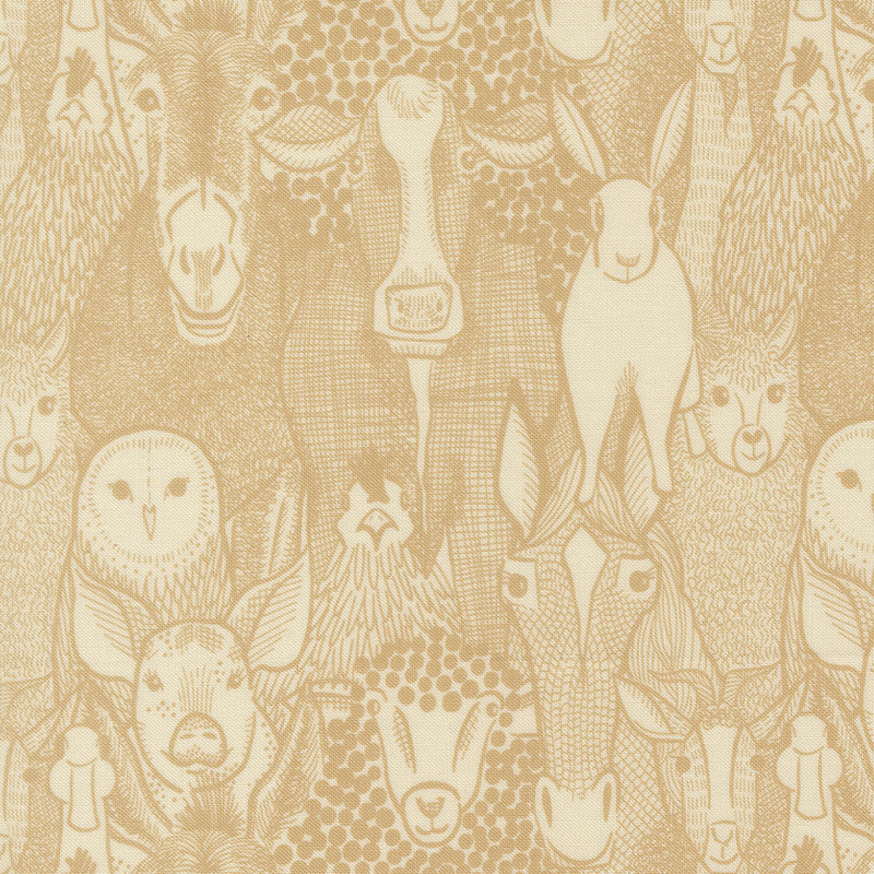The Henhouse By Gingiber For Moda - Hay
