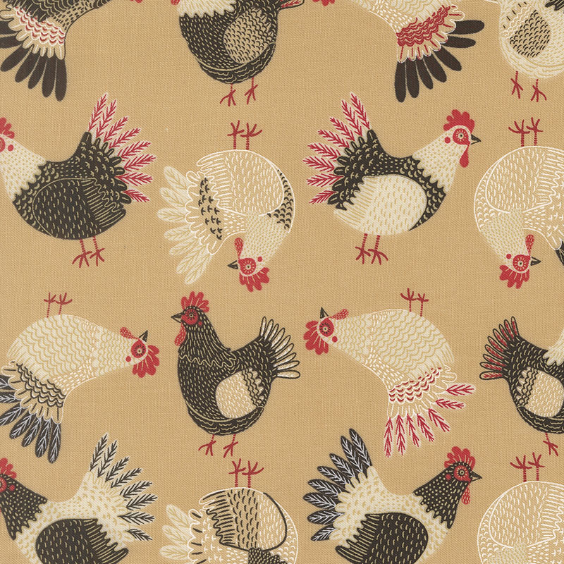 The Henhouse By Gingiber For Moda - Hay