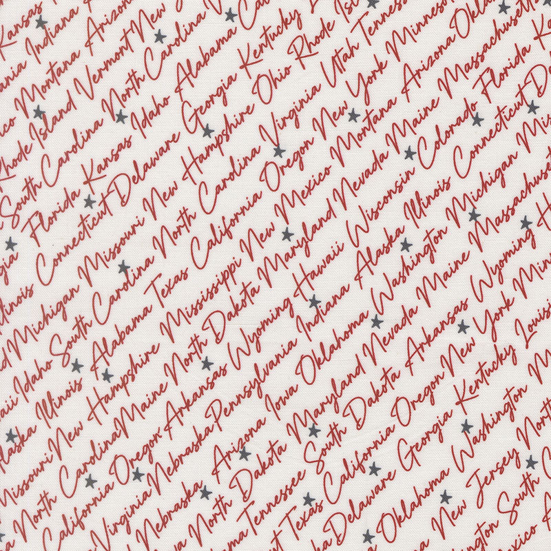 Independence Day By Sweetwater For Moda - Vanilla Red