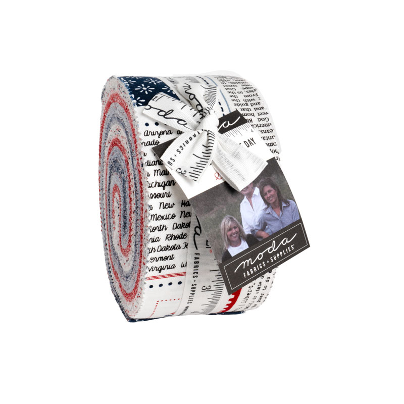 Independence Day Jelly Rolls By Moda - Packs Of 4