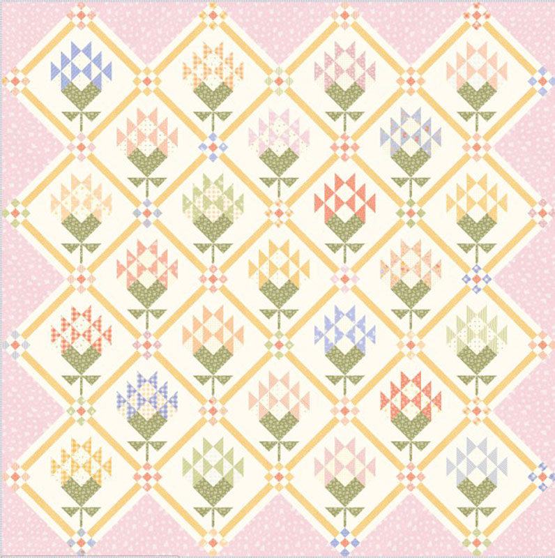 Pastel Prairie - Mayflowers Kit By My Sew Quilty Life For Moda