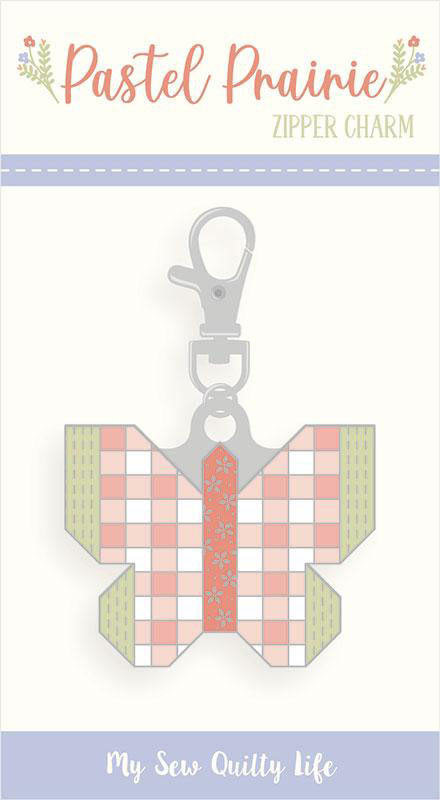 Pastel Prairie Zipper Pull Butterfly By  My Sew Quilty Life For Moda - Multiple Of 3
