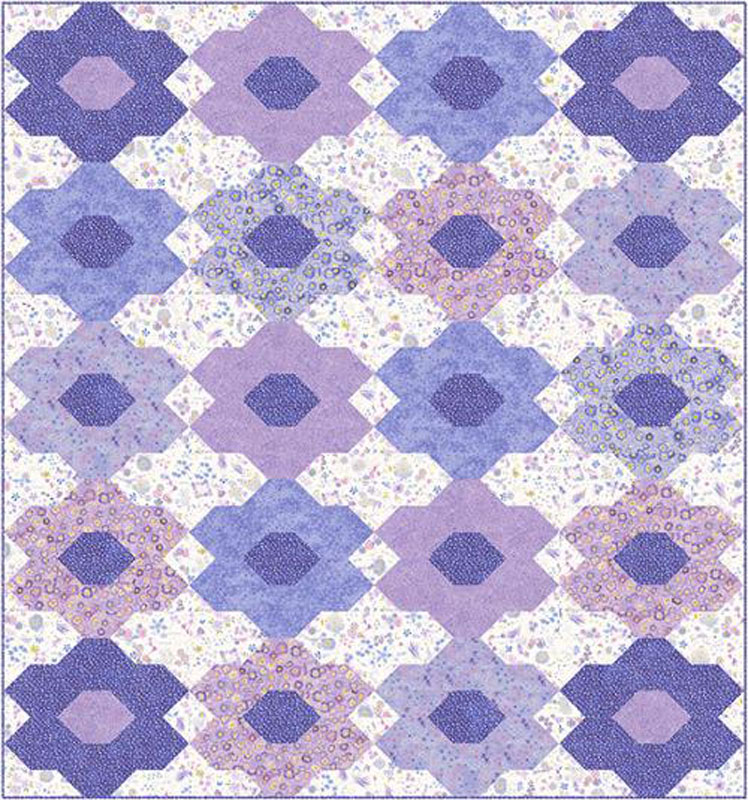 Violet Pattern By Janet Clare For Moda -- Minimum Of 3