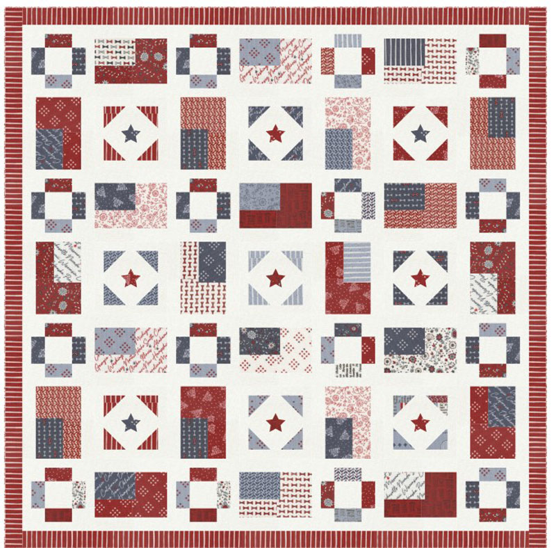 All American Pattern By Sweetwater For Moda  - Minimum Of 3