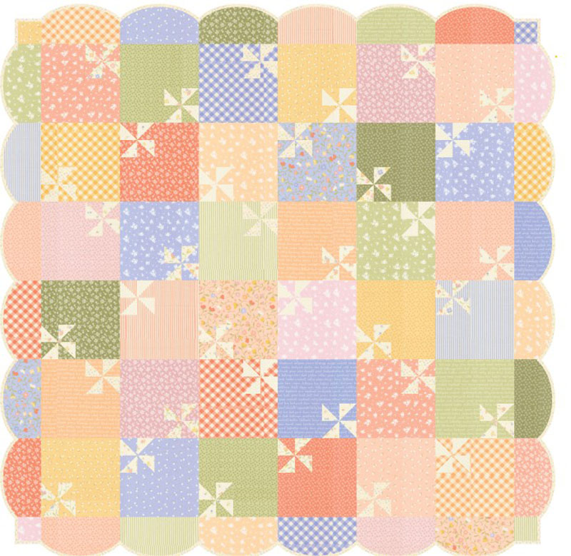 Pinwheel Picnic Pattern By My Sew Quilty Life For Moda - Minimum Of 3