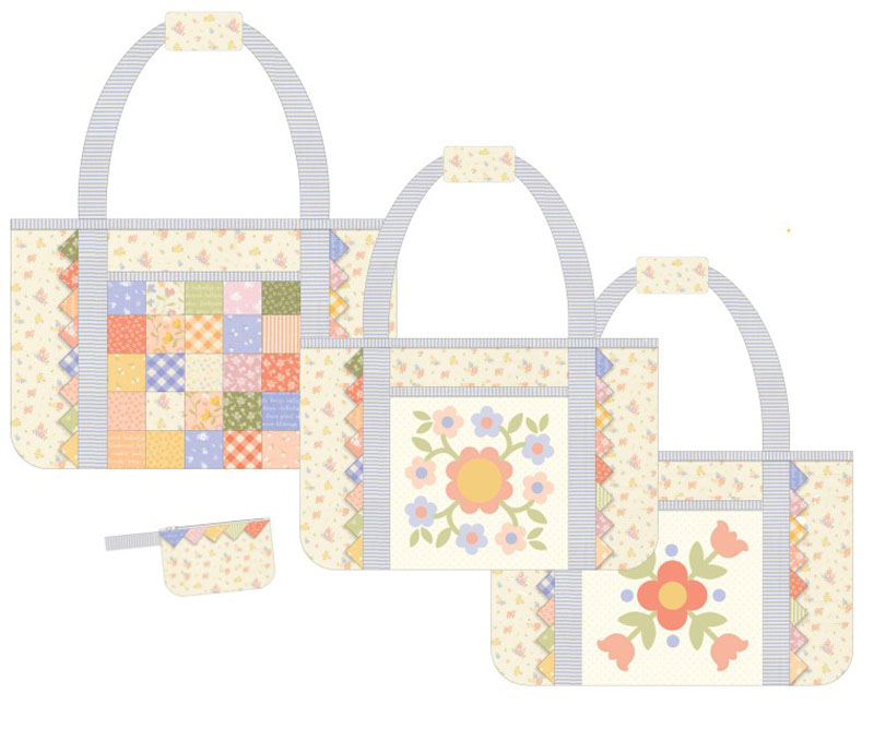 Prairie Quilted Tote Pattern By My Sew Quilty Life For Moda - Minimum Of 3