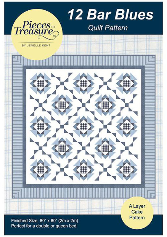 Twelve Bar Blues Pattern By Pieces To Treasure For Moda - Minimum Of 3