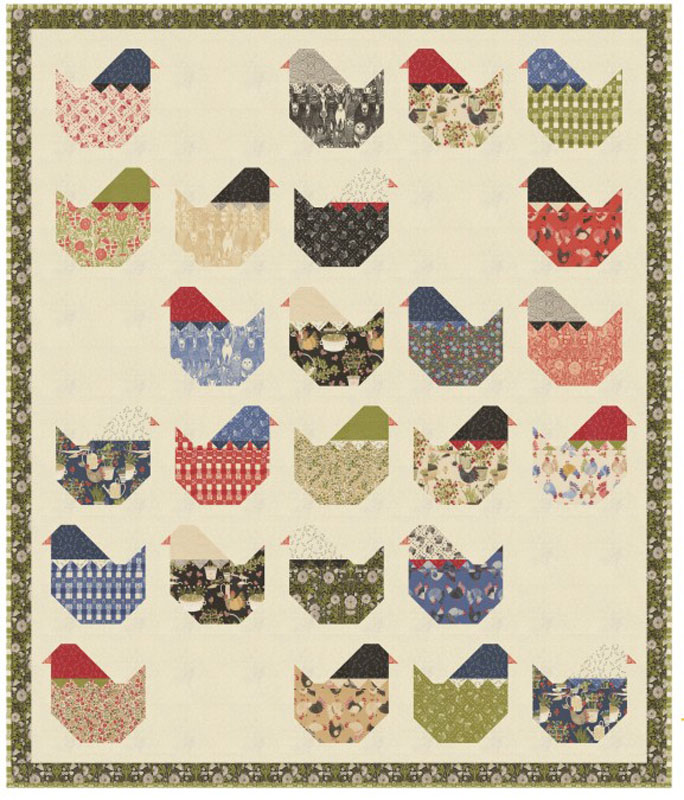 Hen Party Pattern By Coach House For Moda - Minimum Of 3
