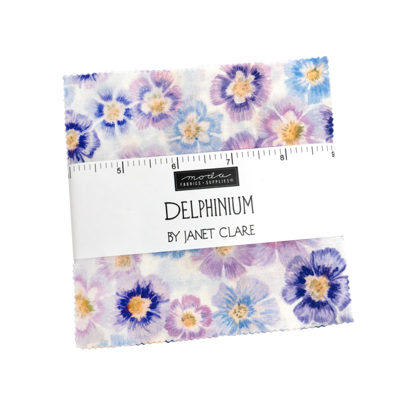 Delphinium Charm Packs By Moda - Packs Of 12