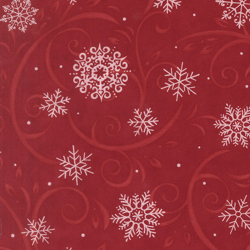 When Snow Falls 108" By Deb Starin For Moda - Berry Red