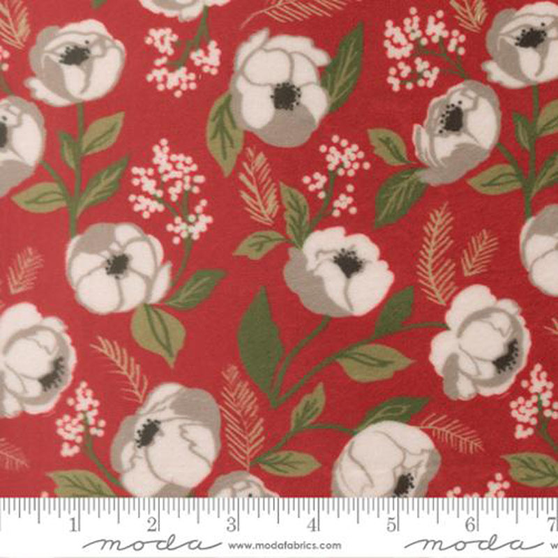 Christmas Eve Quilting Cuddle By Lella Boutique For Moda With Shannon Fabrics - Cranberry