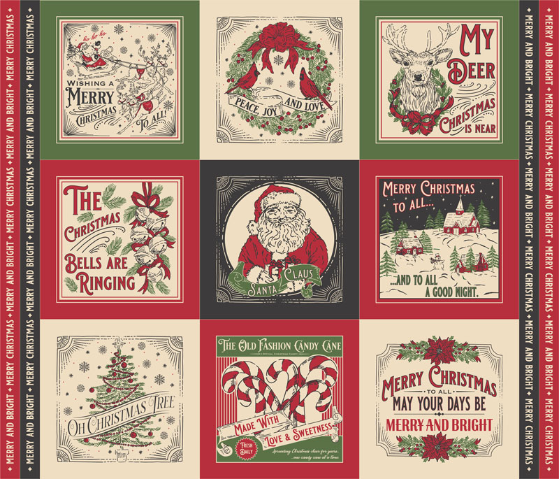 Holiday Cheer By Stacy Iest Hsu For Moda - 36" X 45" Panel - Natural
