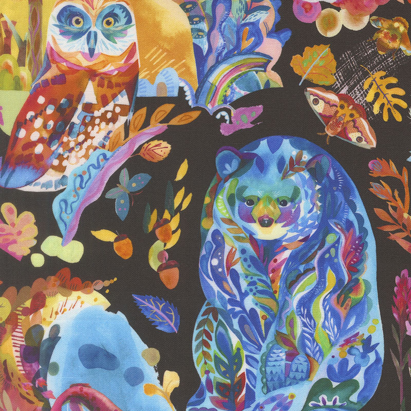 Northern Brights By Amarilys Henderson For Moda - Digital Print - Night Sky