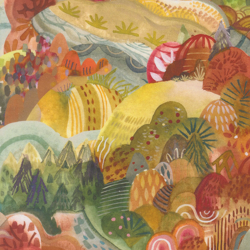 Northern Brights By Amarilys Henderson For Moda - Digital Print - Autumn