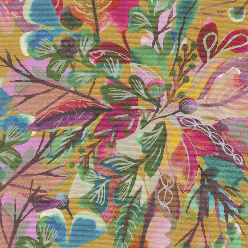 Northern Brights By Amarilys Henderson For Moda - Digital Print - Golden