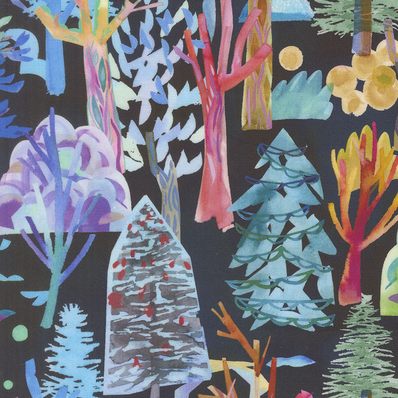 Northern Brights By Amarilys Henderson For Moda - Digital Print - Night Sky