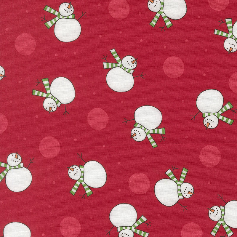 Snowtime By Me & My Sister Designs For Moda - Poinsettia Red