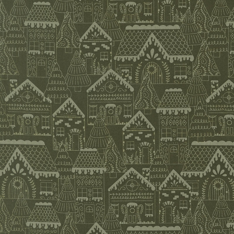 Gingerbread Lane By Kiley\'s Quilt Room For Moda - Pine