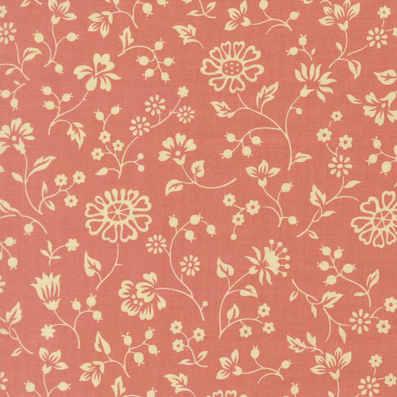 Petals And Polka Dots By Bunny Hill Designs For Moda - Berry