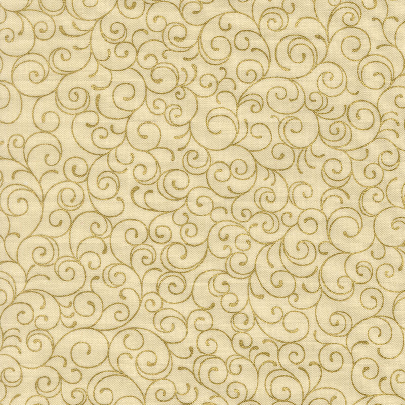 Merry Manor Metallic 2025 By Moda  - Cream