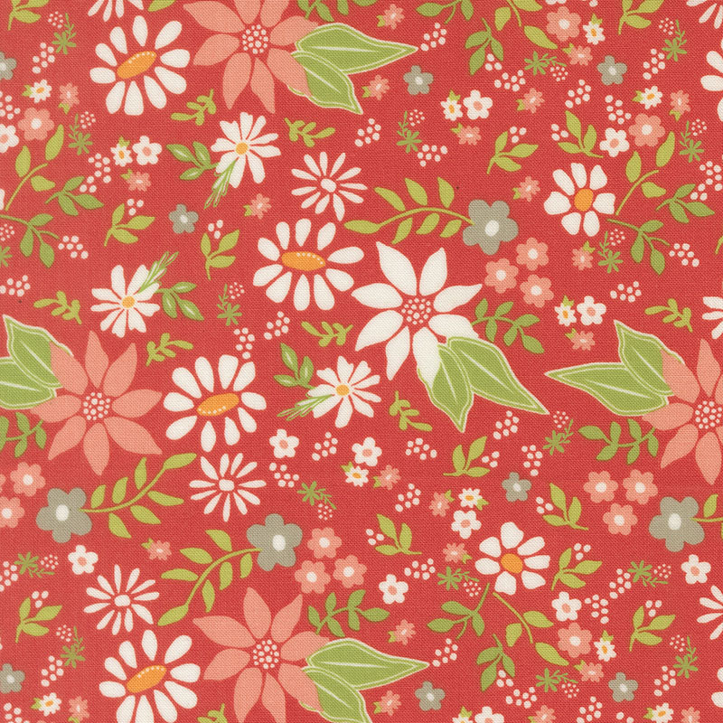 Poinsettia And Pear By Sherri & Chelsi For Moda - Geranium