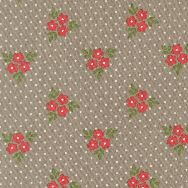Poinsettia And Pear By Sherri & Chelsi For Moda - Stone