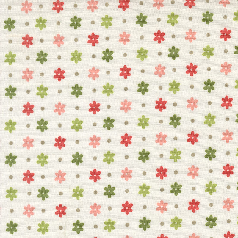 Poinsettia And Pear By Sherri & Chelsi For Moda - Cloud