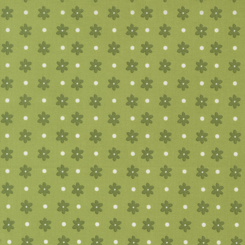 Poinsettia And Pear By Sherri & Chelsi For Moda - Fresh Grass