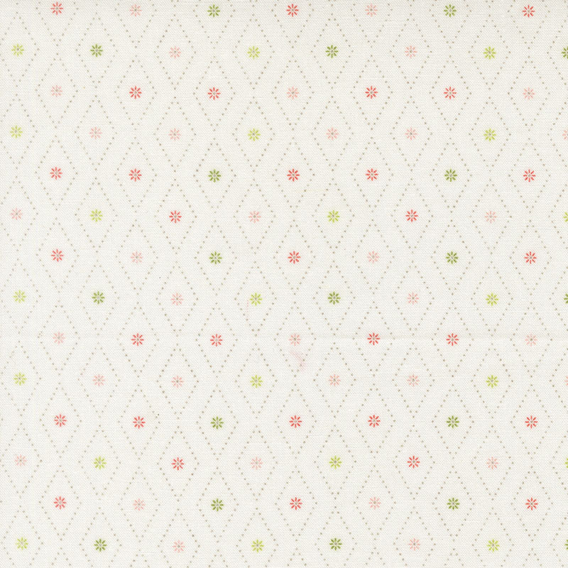 Poinsettia And Pear By Sherri & Chelsi For Moda - Cloud