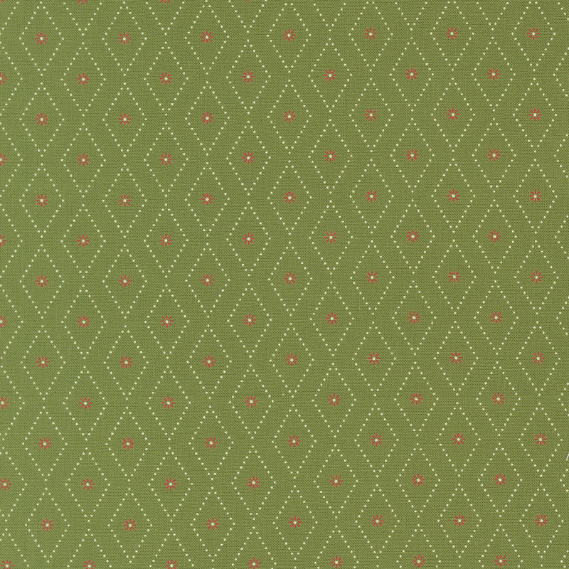 Poinsettia And Pear By Sherri & Chelsi For Moda - Evergreen