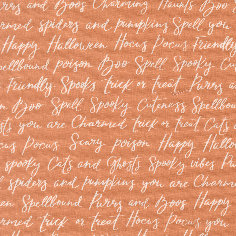 Purrs And Boos By Elena Amo For Moda - Pumpkin