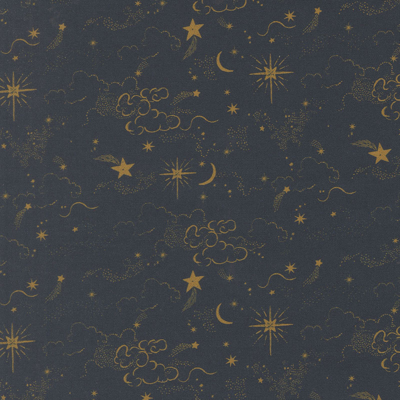 Silent Night By Watercolour Heart For Moda - Digital Print - Holy Night