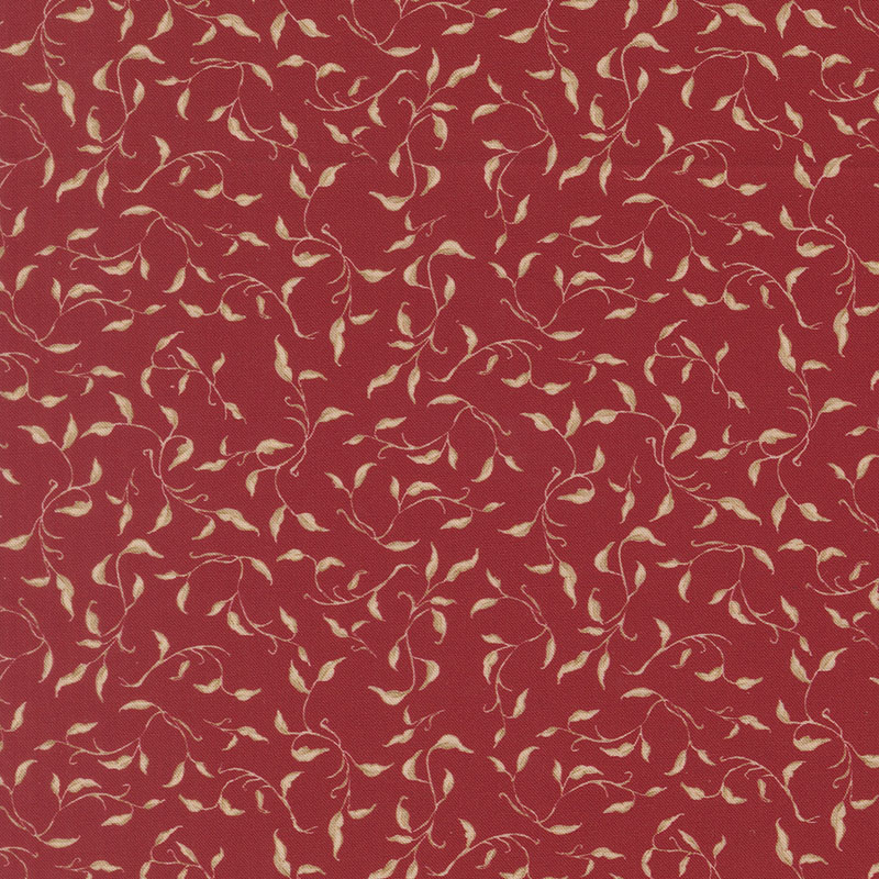 Silent Night By Watercolour Heart For Moda - Digital Print - Crimson