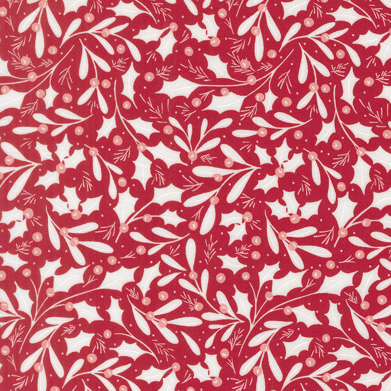 Merrily On High By Sweetfire Road For Moda - Christmas Red