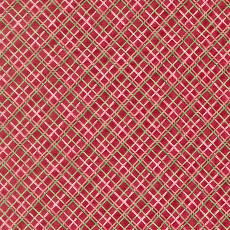 Merrily On High By Sweetfire Road For Moda - Christmas Red