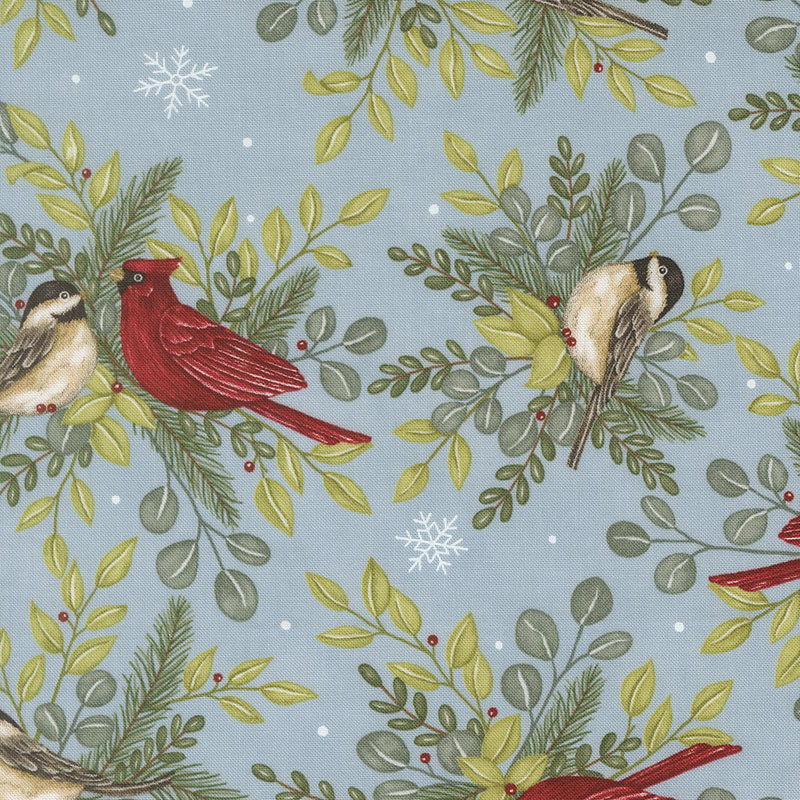 When Snow Falls By Deb Starin For Moda - Winter Sky