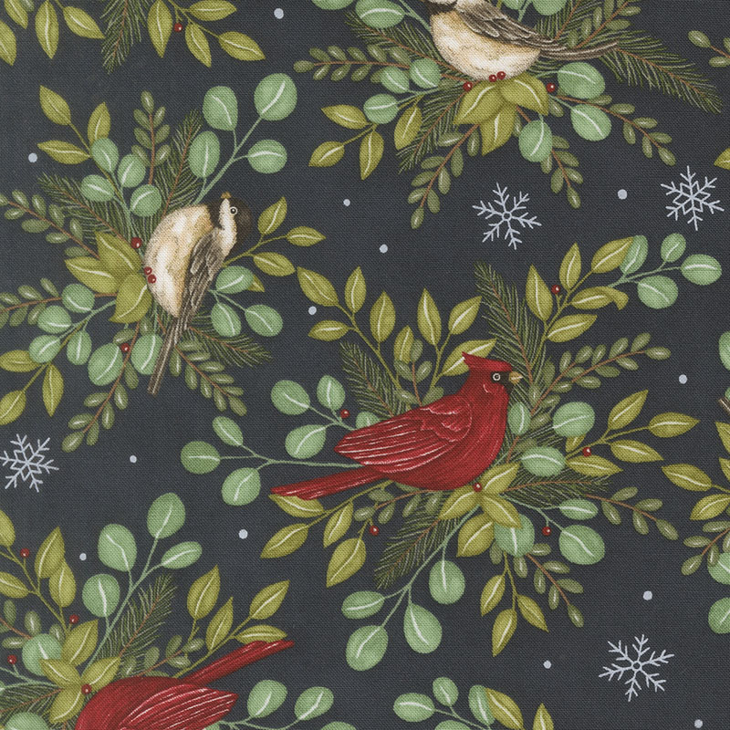 When Snow Falls By Deb Starin For Moda - Night Sky