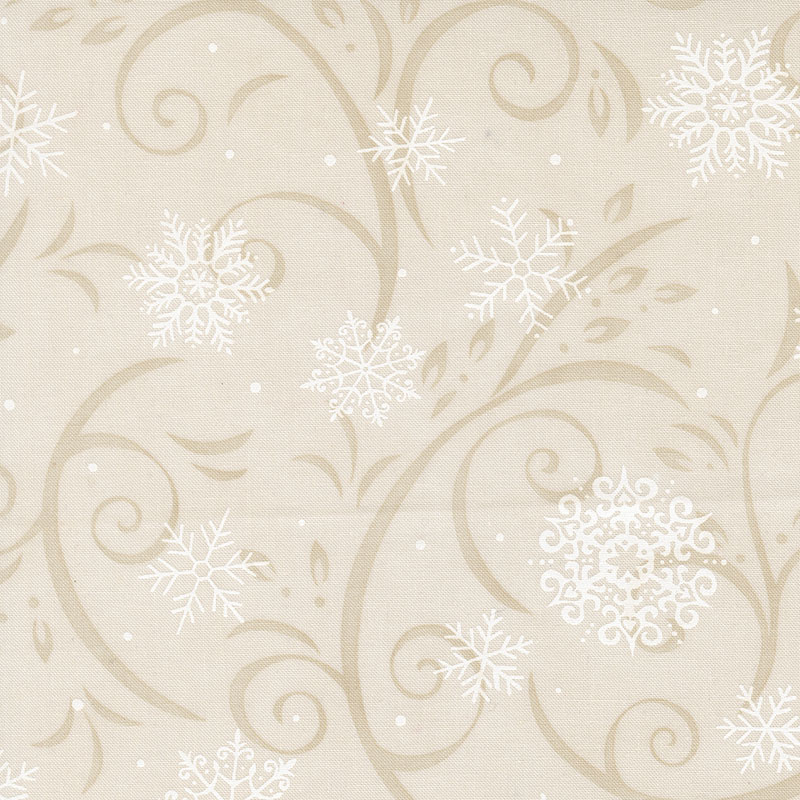 When Snow Falls By Deb Starin For Moda - Snowy White