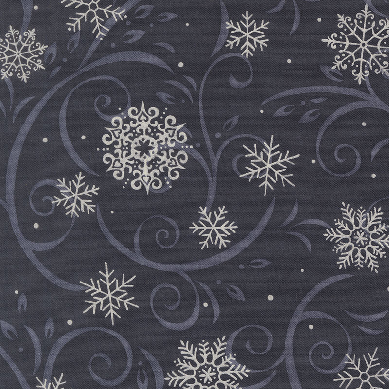 When Snow Falls By Deb Starin For Moda - Night Sky