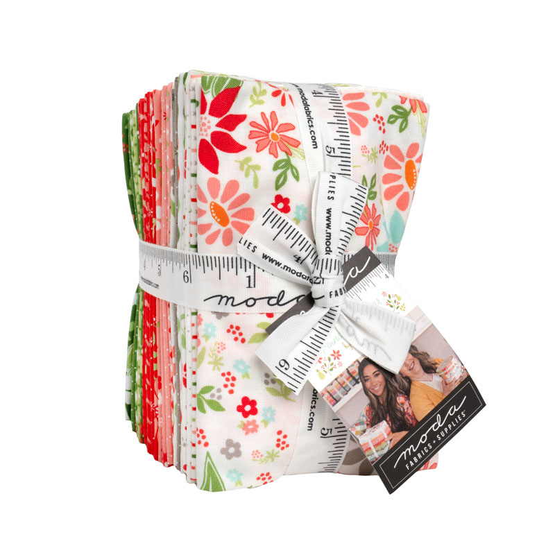 Poinsettia And Pear 1/8\'s By Moda - 34 Pcs