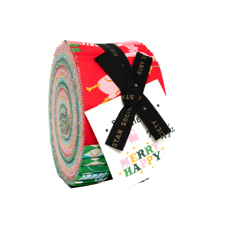 Merry Happy Jelly Rolls By Moda - Packs Of 4