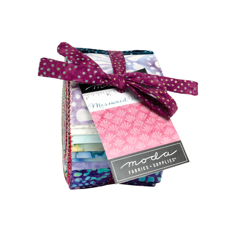 Mermaid Batiks  Jelly Rolls By Moda - Packs Of 4