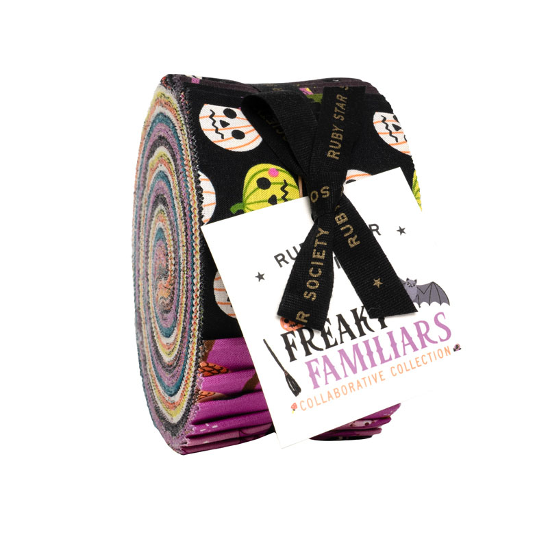 Freaky Familiars Jelly Rolls By Moda - Packs Of 4