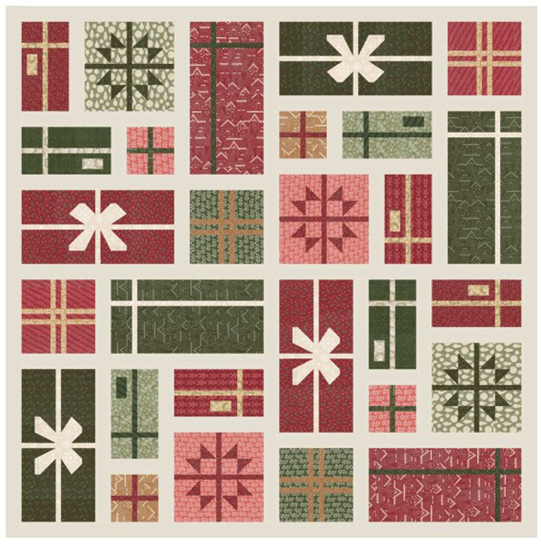 Gingerbread Lane - Wrapped Kit By Kiley\'s Quilt Room For Moda