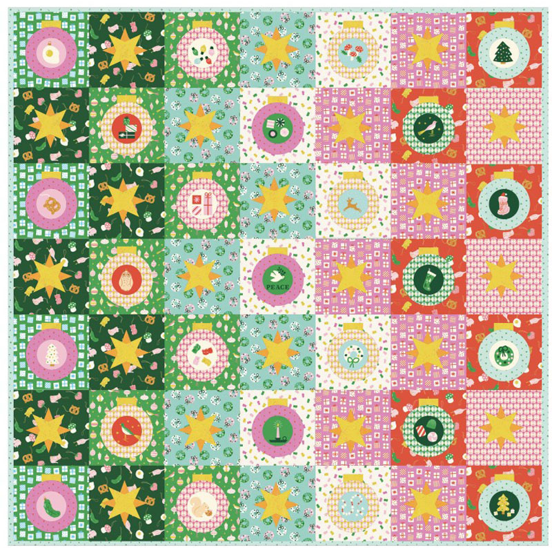 Merry Happy - Ornaments Quilt Kit By Kimberly Kight For Moda