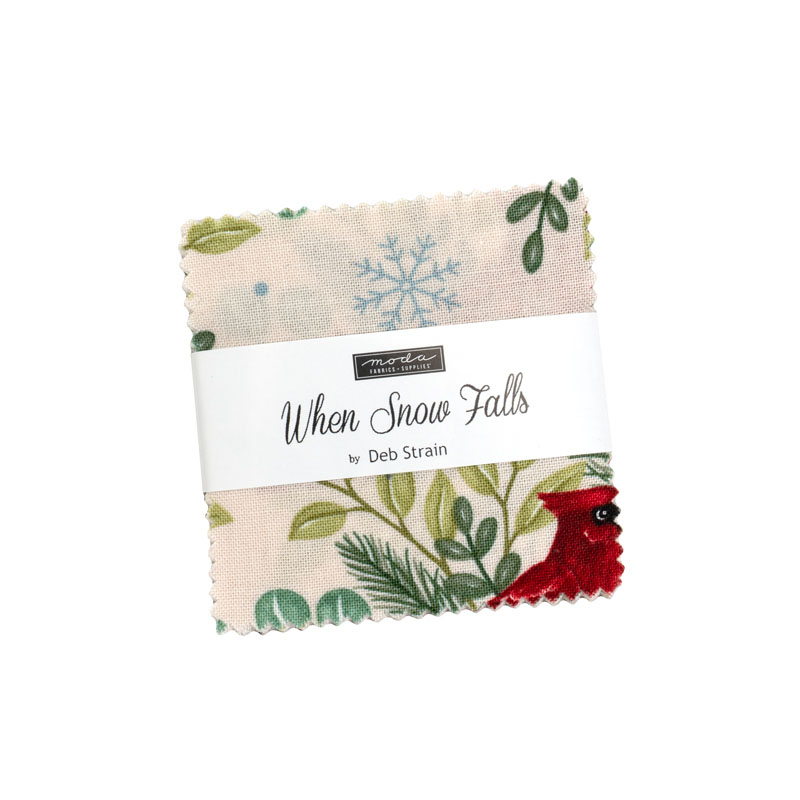 When Snow Falls Mini Charm Packs By Moda - Packs Of 24