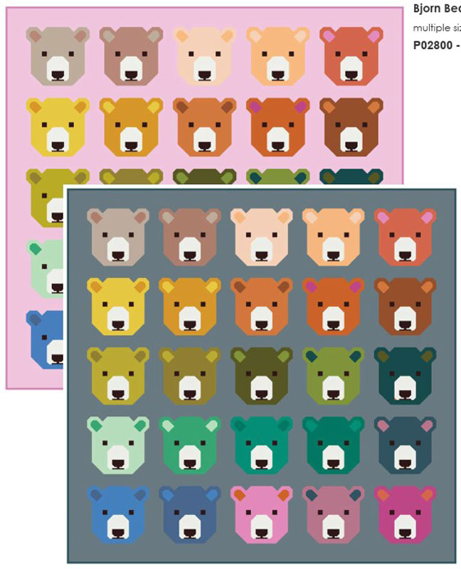 Bjorn Bear Pattern By Moda - Min. Of 3