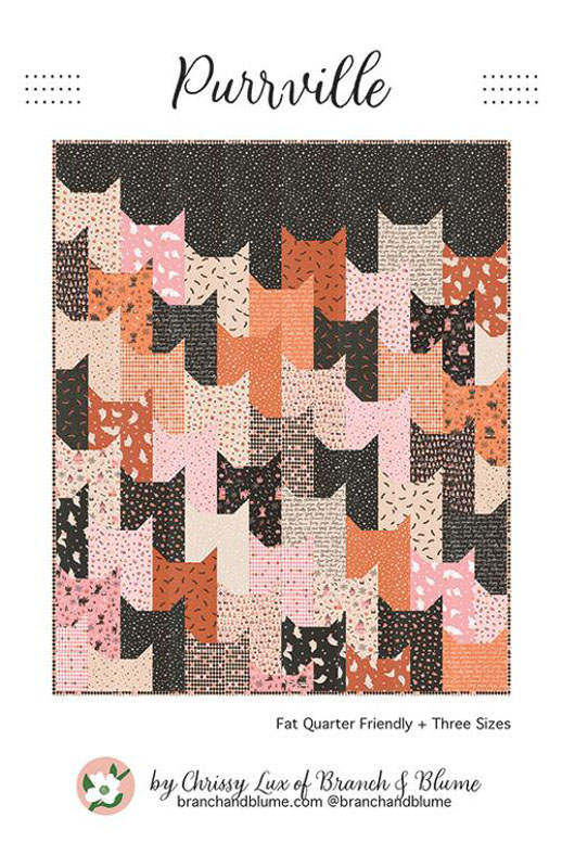 Purrville Quilt Pattern By Branch & Blume For Moda - Minimum Of 3