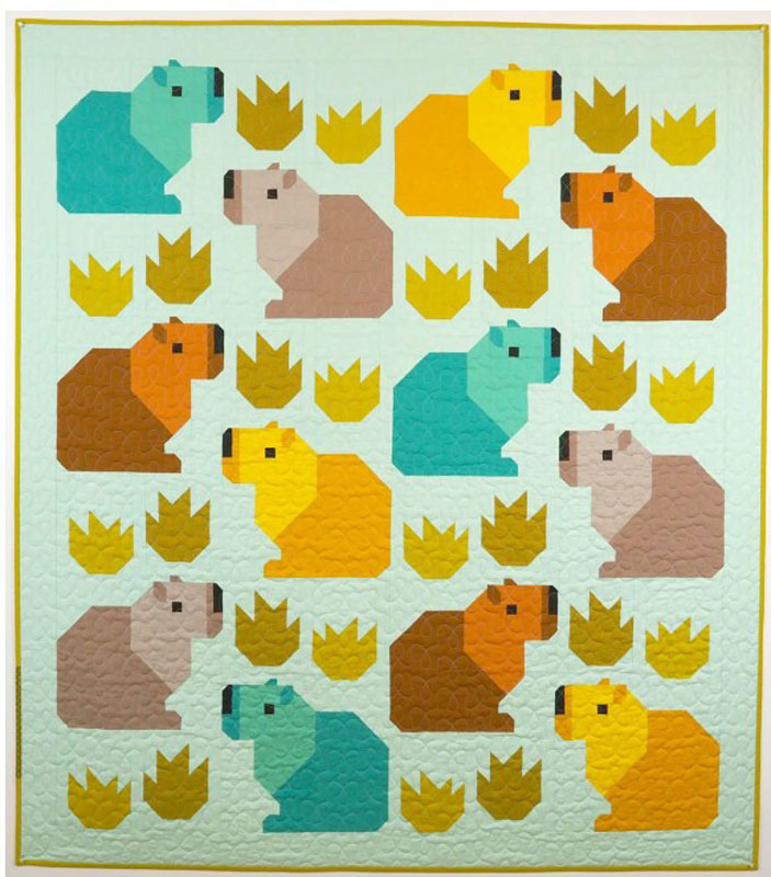 Capybara Club Pattern By Elizabeth Hartman Formoda - Min. Of 3