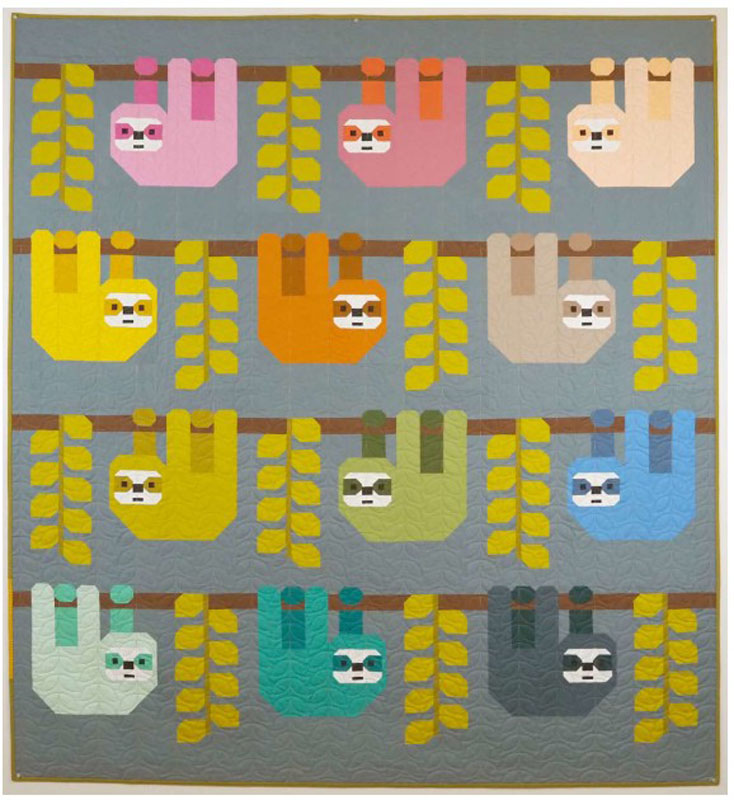 Snuggly Sloths Pattern By Elizabeth Hartman Formoda - Min. Of 3